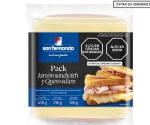 Pack SF Jamon y Queso 90gr Pequeño