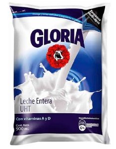 Leche Gloria Entera 900 ml Bolsa